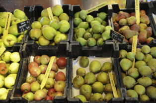 Groenten en fruit in de Markt van Villa Augustus