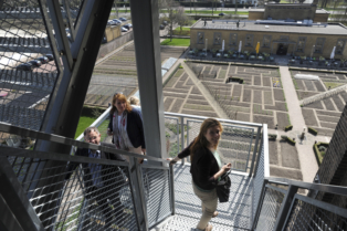 View of the garden during a guided tour